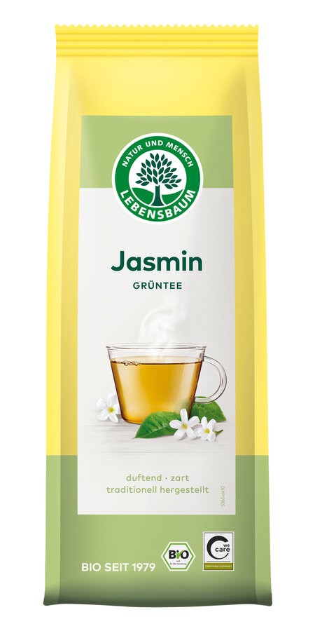 HERBATA ZIELONA LIŚCIASTA JAŚMINOWA BIO 75 g - LEBENSBAUM