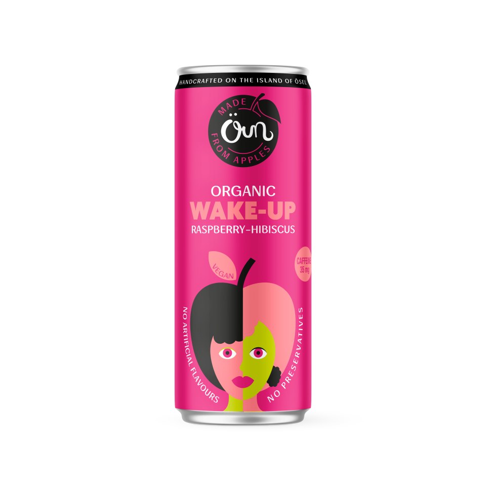 NAPÓJ NA POBUDZENIE MALINA - HIBISKUS BIO 250 ml - OUN