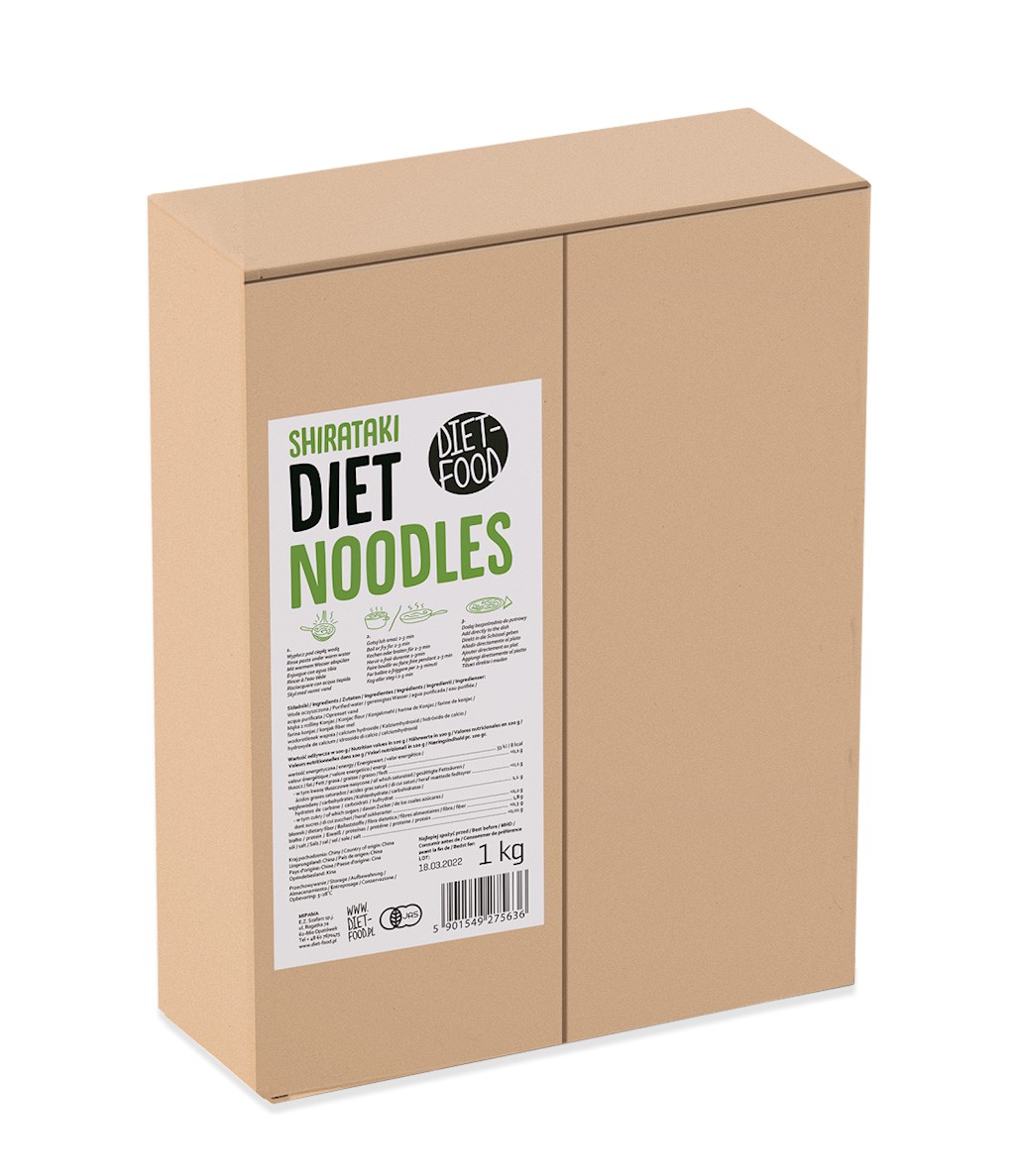 MAKARON (KONJAC) BEZGLUTENOWY 1 kg - DIET-FOOD