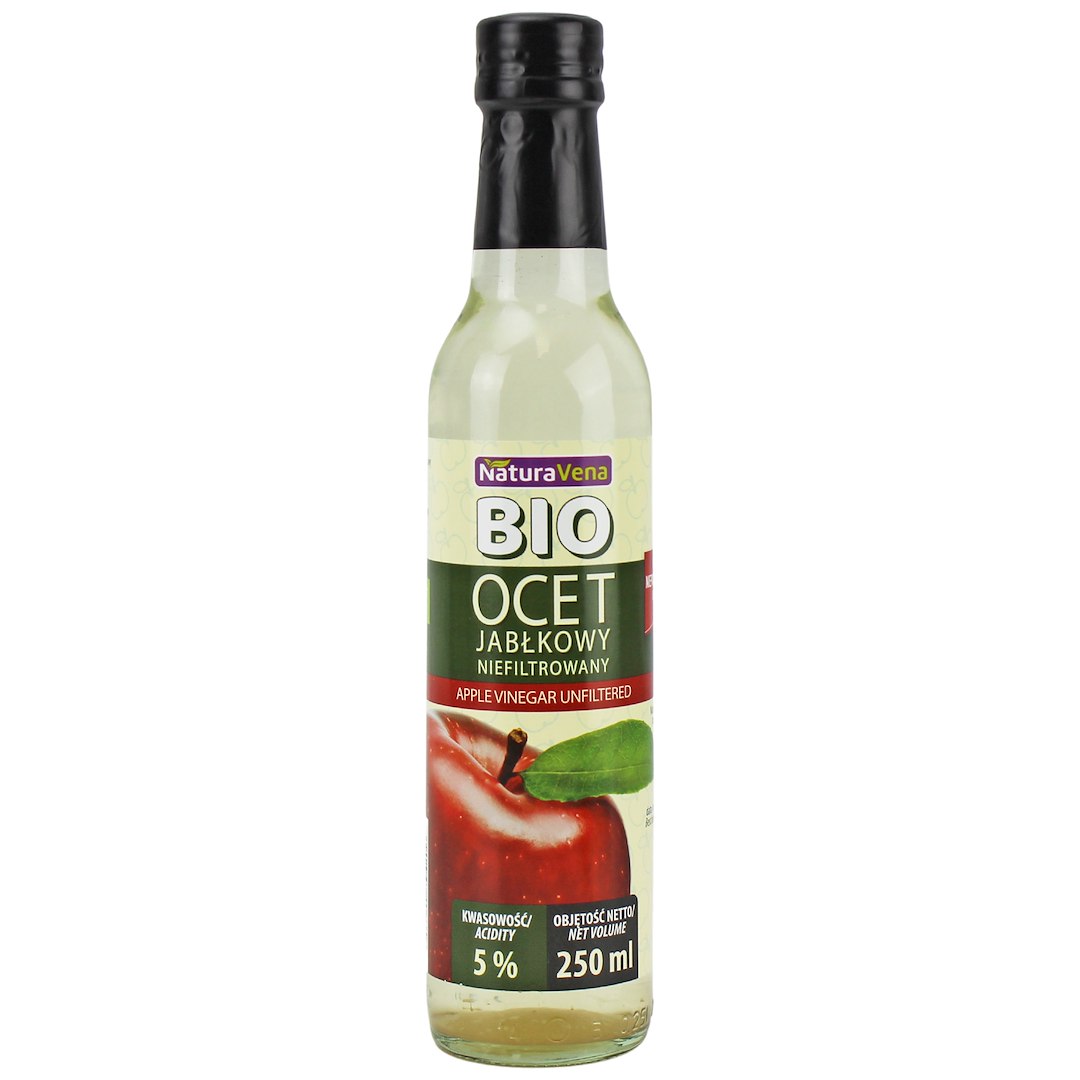 OCET JABŁKOWY 5 % NIEFILTROWANY BIO 250 ml - NATURAVENA