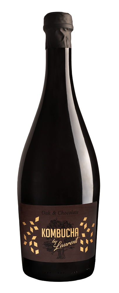 KOMBUCHA BELLEBULLE NA PŁATKACH DĘBU O SMAKU CZEKOLADOWYM BIO 750 ml - KOMBUCHA BY LAURENT