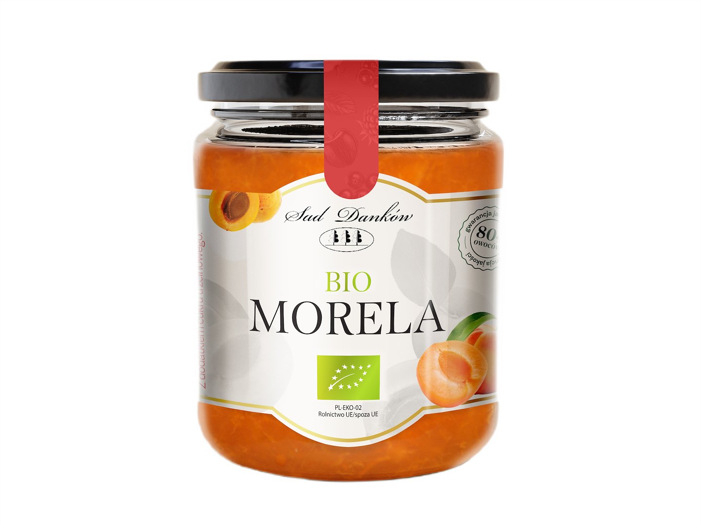 MORELA 80 % Z CUKREM TRZCINOWYM BIO 270 g - SAD DANKÓW