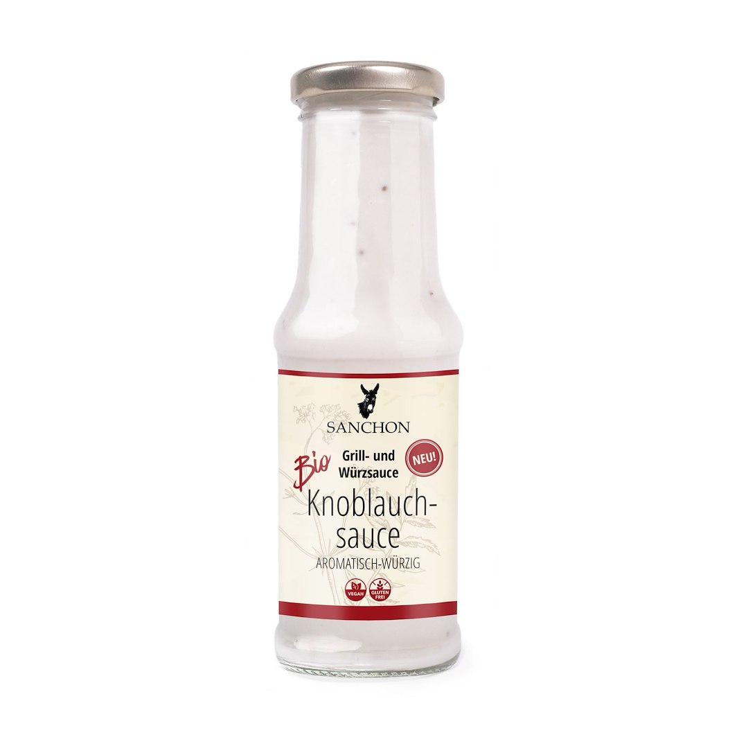 SOS CZOSNKOWY BEZGLUTENOWY BIO 210 ml  - SANCHON